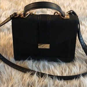 Black and gold purse